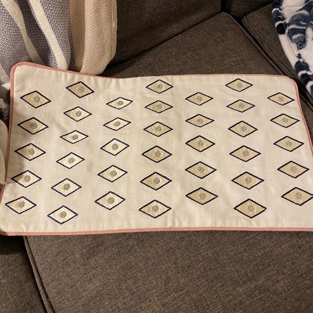 NWT West Elm Decorative Beaded Throw Pillow Cover